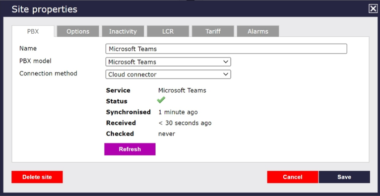 TIM Plus > MS Teams > site_properties.png